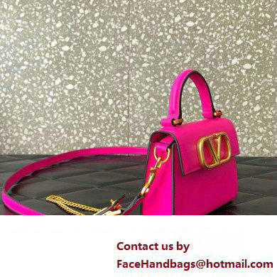 Valentino VSLING micro handbag in Calfskin Fuchsia 2023