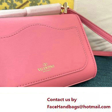 Valentino Vlogo Leather Shoulder Bag 2051 Pink 2023