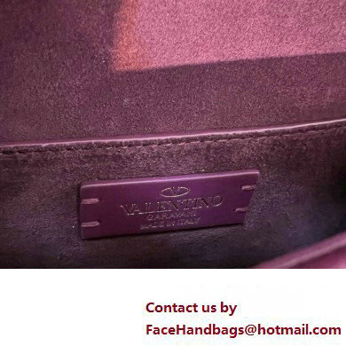 Valentino Vlogo Leather Shoulder Bag 2051 Purple 2023