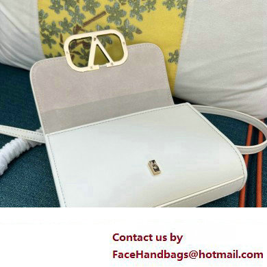 Valentino Vlogo Leather Shoulder Bag 2051 White 2023