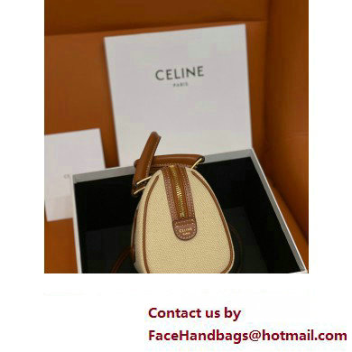 celine SMALL BOSTON CUIR TRIOMPHE in Smooth Calfskin/canvas Tan 2023