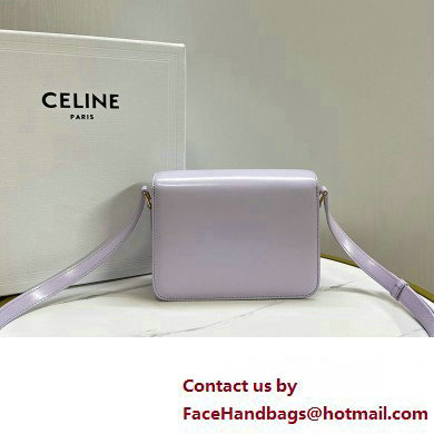 celine Teen Triomphe Bag in SHINY CALFSKIN Light Lavender 2023