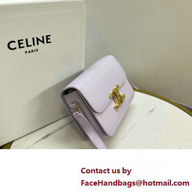 celine Teen Triomphe Bag in SHINY CALFSKIN Light Lavender 2023