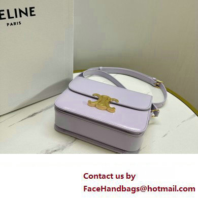 celine Teen Triomphe Bag in SHINY CALFSKIN Light Lavender 2023