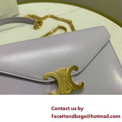 celine Wallet on Chain TRIOMPHE in Shiny calfskin Light Lavender 2023