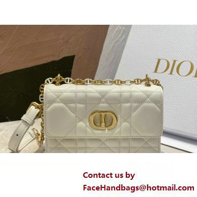 dior Miss Caro Mini Bag in Light Pink Macrocannage Lambskin white 2023