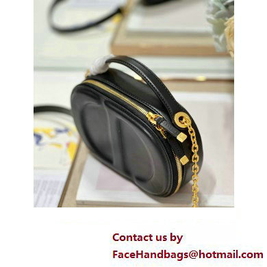 dior black calfskin CD Signature Oval Camera Bag 2023