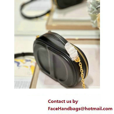 dior black calfskin CD Signature Oval Camera Bag 2023