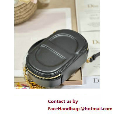 dior black calfskin CD Signature Oval Camera Bag 2023