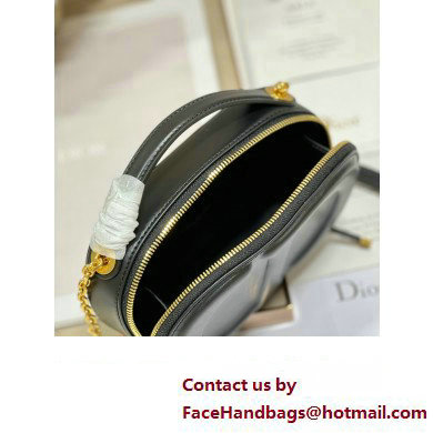 dior black calfskin CD Signature Oval Camera Bag 2023