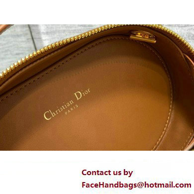 dior brown calfskin CD Signature Oval Camera Bag 2023