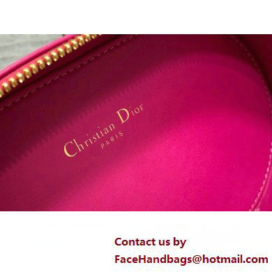 dior fuchsia calfskin CD Signature Oval Camera Bag 2023