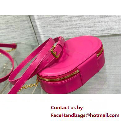 dior fuchsia calfskin CD Signature Oval Camera Bag 2023