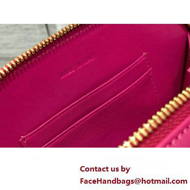 dior fuchsia calfskin CD Signature Oval Camera Bag 2023