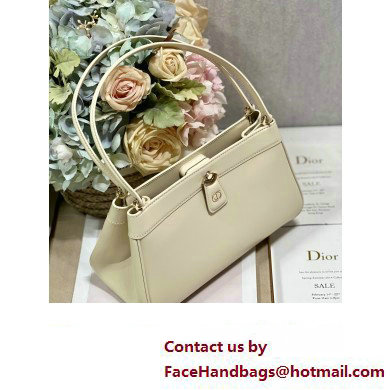 dior medium key bag in Dusty Ivory Box Calfskin 2023