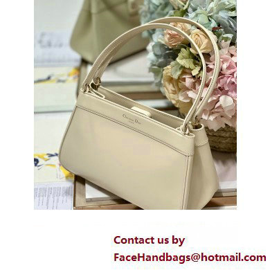 dior medium key bag in Dusty Ivory Box Calfskin 2023