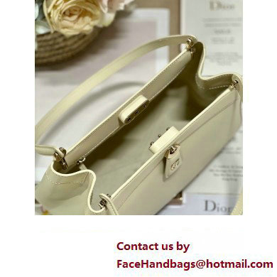 dior medium key bag in Dusty Ivory Box Calfskin 2023