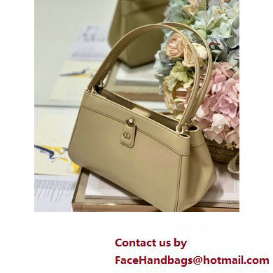 dior medium key bag in beige Box Calfskin 2023