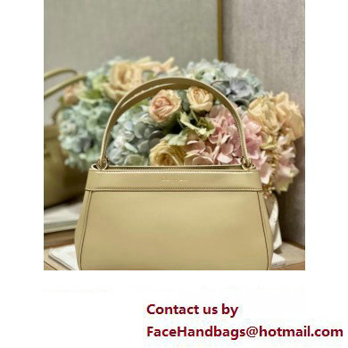 dior medium key bag in beige Box Calfskin 2023