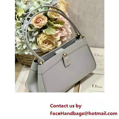 dior medium key bag in gray Box Calfskin 2023