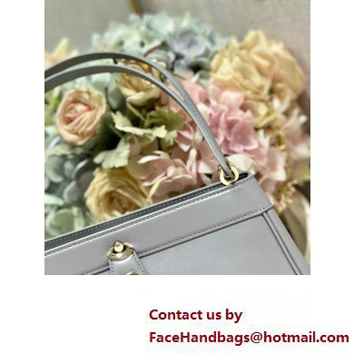 dior medium key bag in gray Box Calfskin 2023