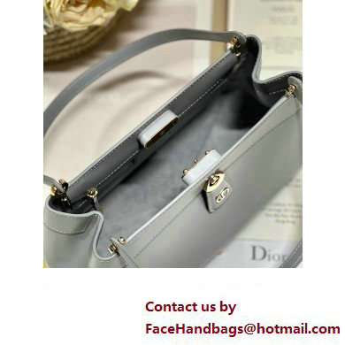 dior medium key bag in gray Box Calfskin 2023