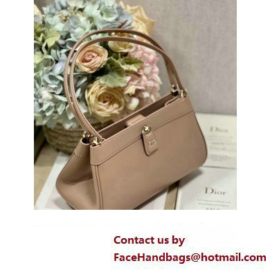 dior medium key bag in pink Box Calfskin 2023