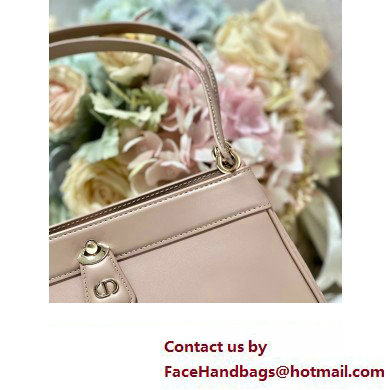 dior medium key bag in pink Box Calfskin 2023