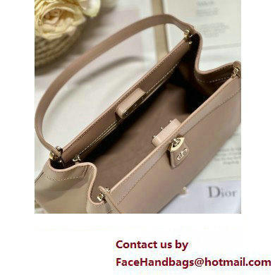 dior medium key bag in pink Box Calfskin 2023