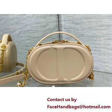 dior nude calfskin CD Signature Oval Camera Bag 2023