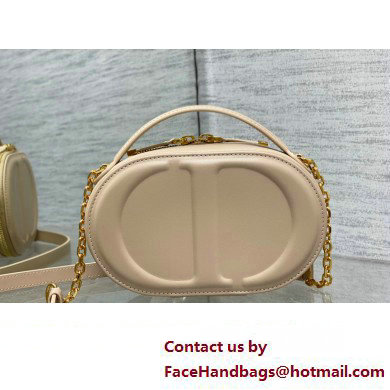 dior nude calfskin CD Signature Oval Camera Bag 2023