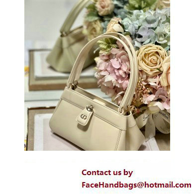 dior small key bag in Dusty Ivory Box Calfskin 2023