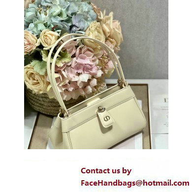 dior small key bag in Dusty Ivory Box Calfskin 2023