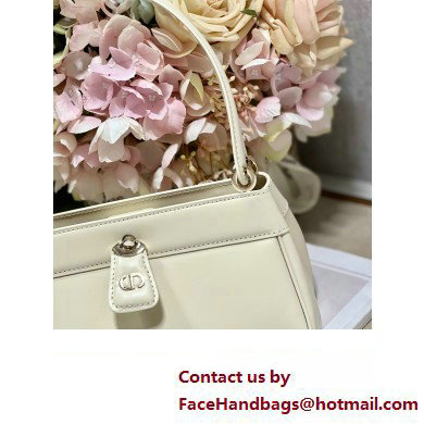 dior small key bag in Dusty Ivory Box Calfskin 2023