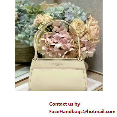 dior small key bag in Dusty Ivory Box Calfskin 2023