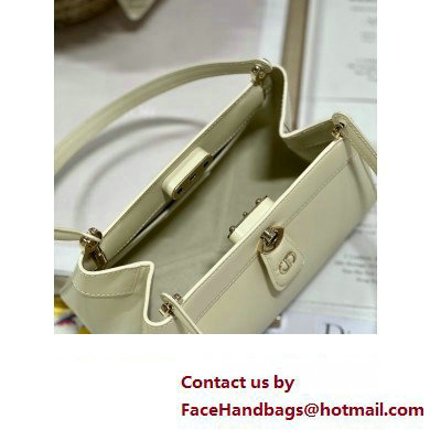 dior small key bag in Dusty Ivory Box Calfskin 2023