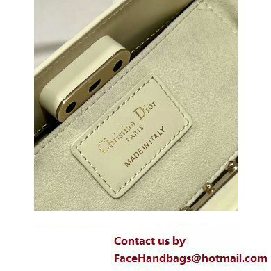 dior small key bag in Dusty Ivory Box Calfskin 2023