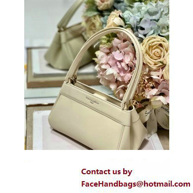 dior small key bag in Dusty Ivory Box Calfskin 2023