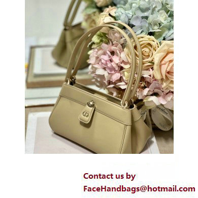 dior small key bag in beige Box Calfskin 2023