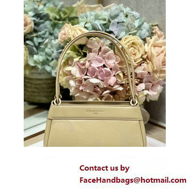 dior small key bag in beige Box Calfskin 2023