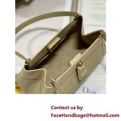 dior small key bag in beige Box Calfskin 2023