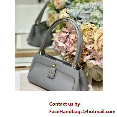 dior small key bag in gray Box Calfskin 2023