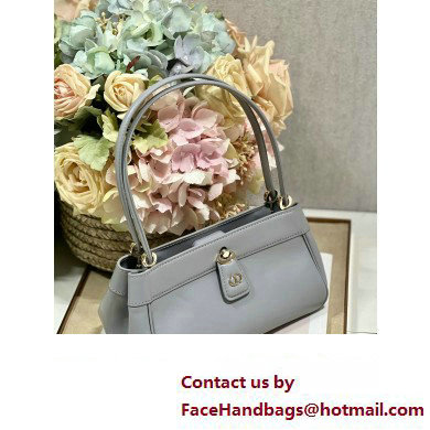 dior small key bag in gray Box Calfskin 2023