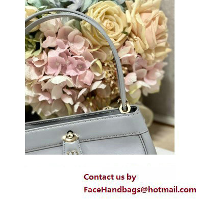 dior small key bag in gray Box Calfskin 2023