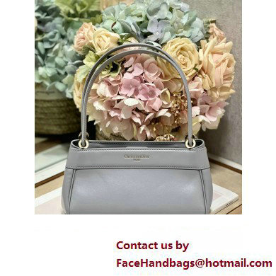 dior small key bag in gray Box Calfskin 2023