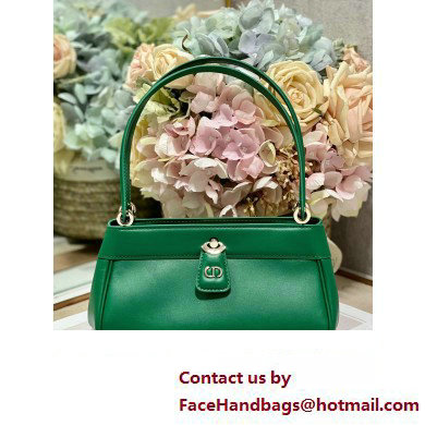 dior small key bag in green Box Calfskin 2023