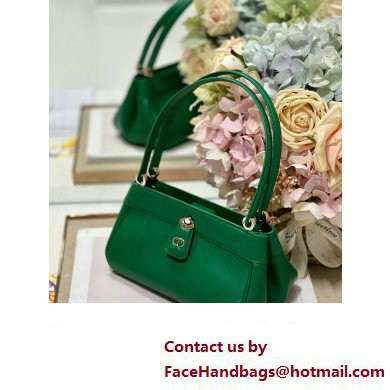 dior small key bag in green Box Calfskin 2023