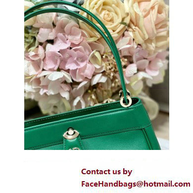 dior small key bag in green Box Calfskin 2023