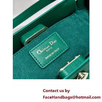 dior small key bag in green Box Calfskin 2023