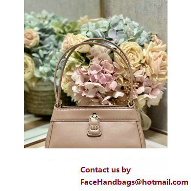 dior small key bag in pink Box Calfskin 2023